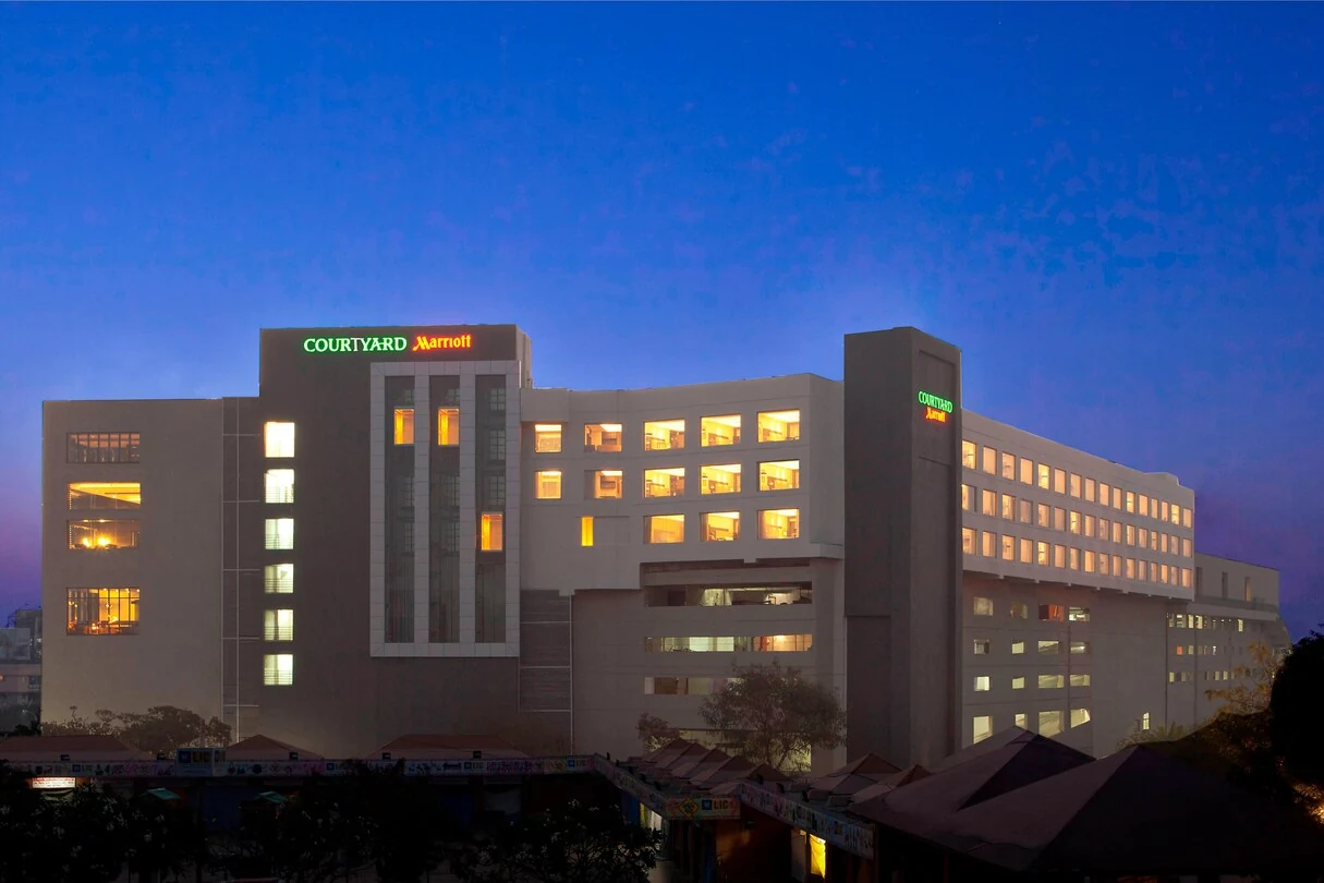 Courtyard by Marriott Bhopal Exterior at Dusk